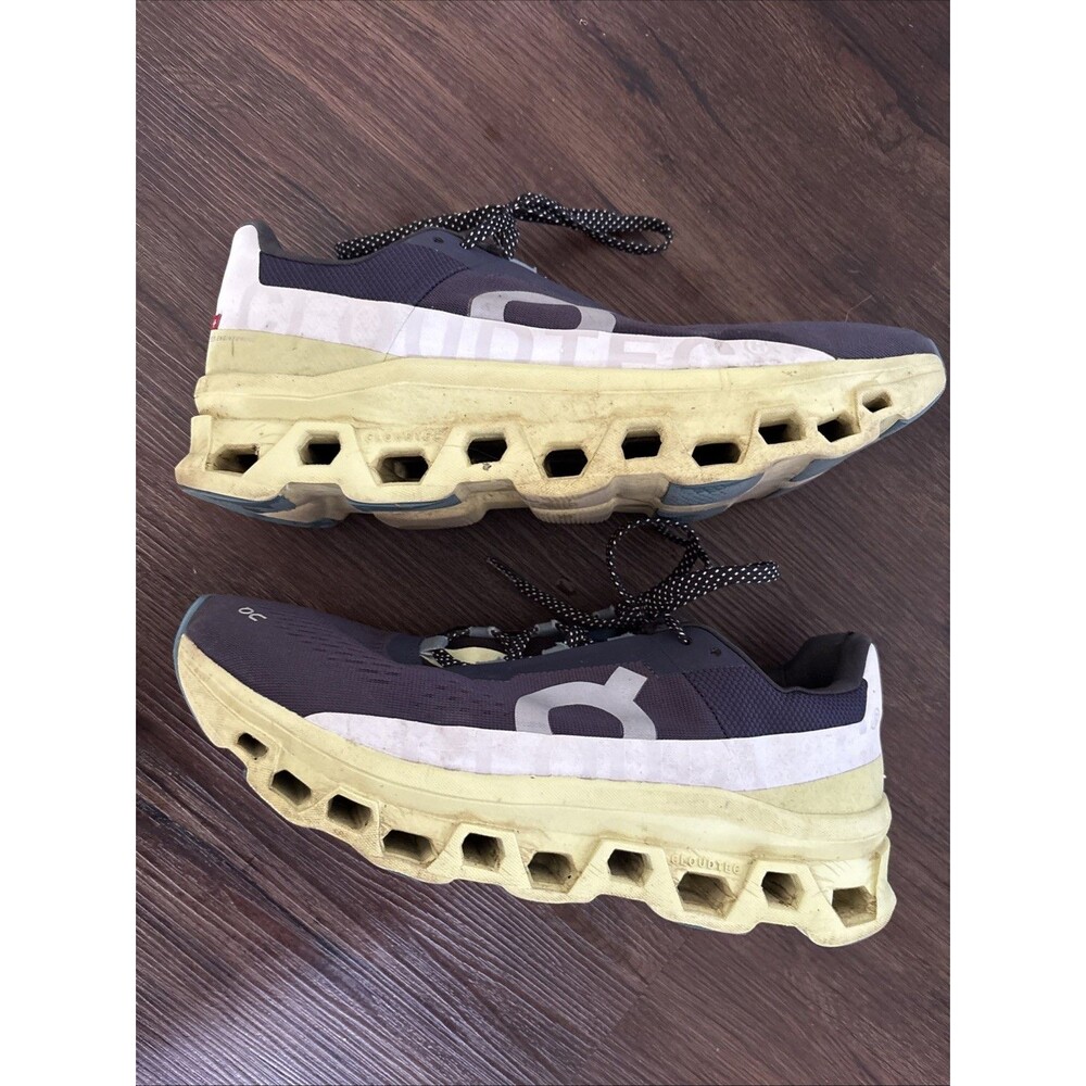 On Cloudmonster Men's Iron Hay Running Shoes Vegan Outdoor BohoY2K Athleisure